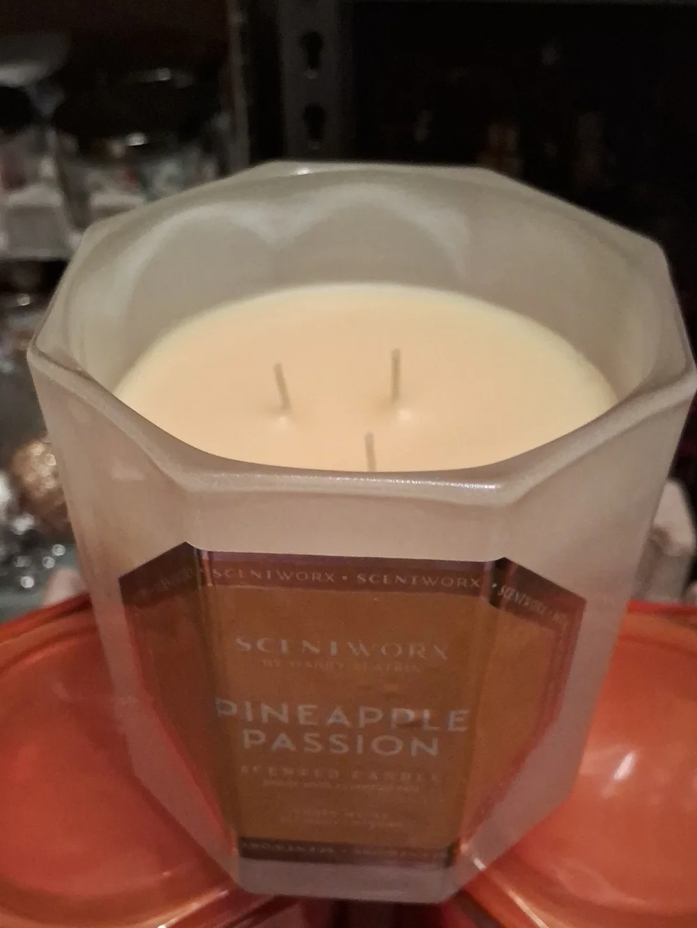 Pineapple Passion Scented Candle — Orange